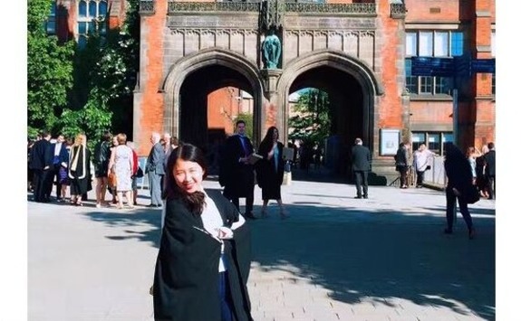 Penny Wang at her graduation